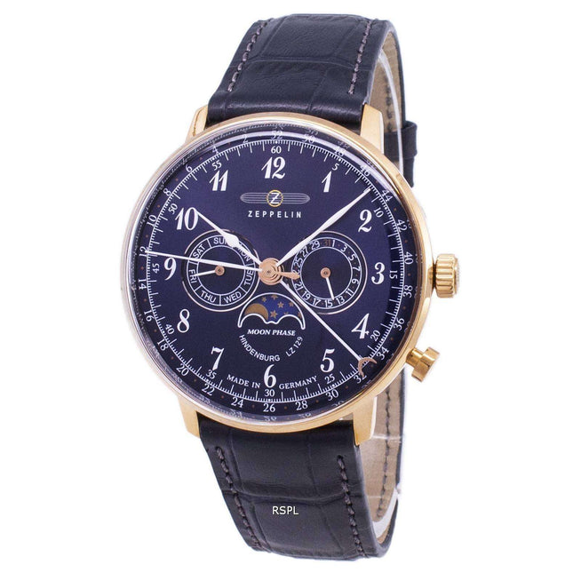Zeppelin Series LZ 129 Hindenburg Germany Made 7038-3 70383 Men's Watch