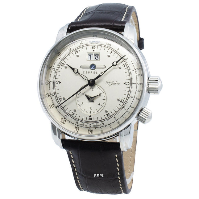 Zeppelin 100 Jahre 7640-1 76401 Quartz Tachymeter Men's Watch