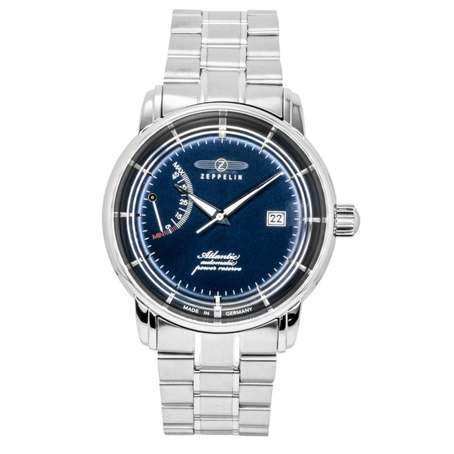Zeppelin Atlantic Stainless Steel Blue Dial Automatic 8462MB3 Men's Watch