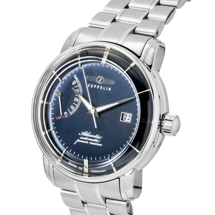 Zeppelin Atlantic Stainless Steel Blue Dial Automatic 8462MB3 Men's Watch