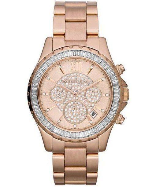 Michael Kors Madison Rose Gold Crystal Chronograph MK5811 Womens Watch