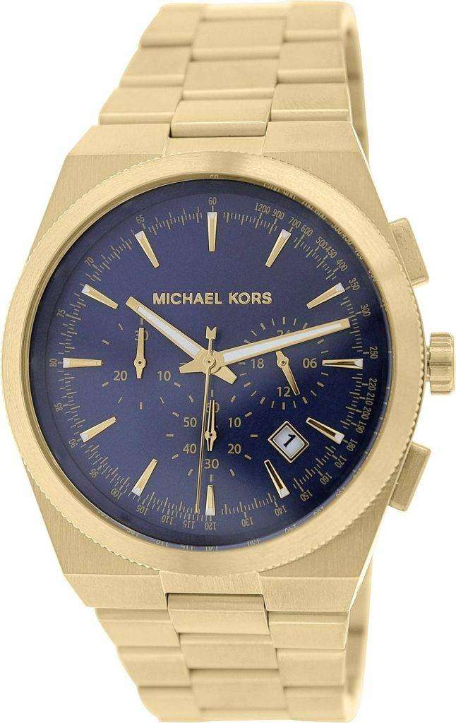 Michael Kors Brooks Chronograph Blue Dial MK8338 Mens Watch ...