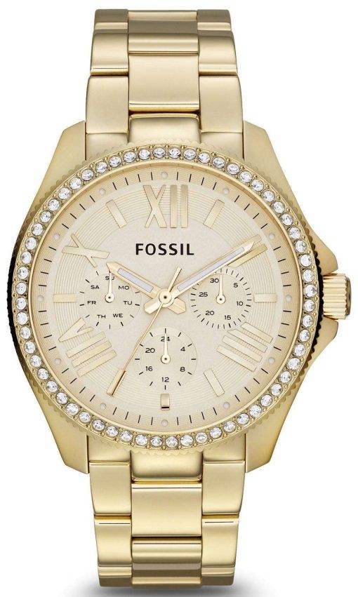 Fossil Cecile Crystals Multifunction Gold-Tone AM4482 Womens Watch