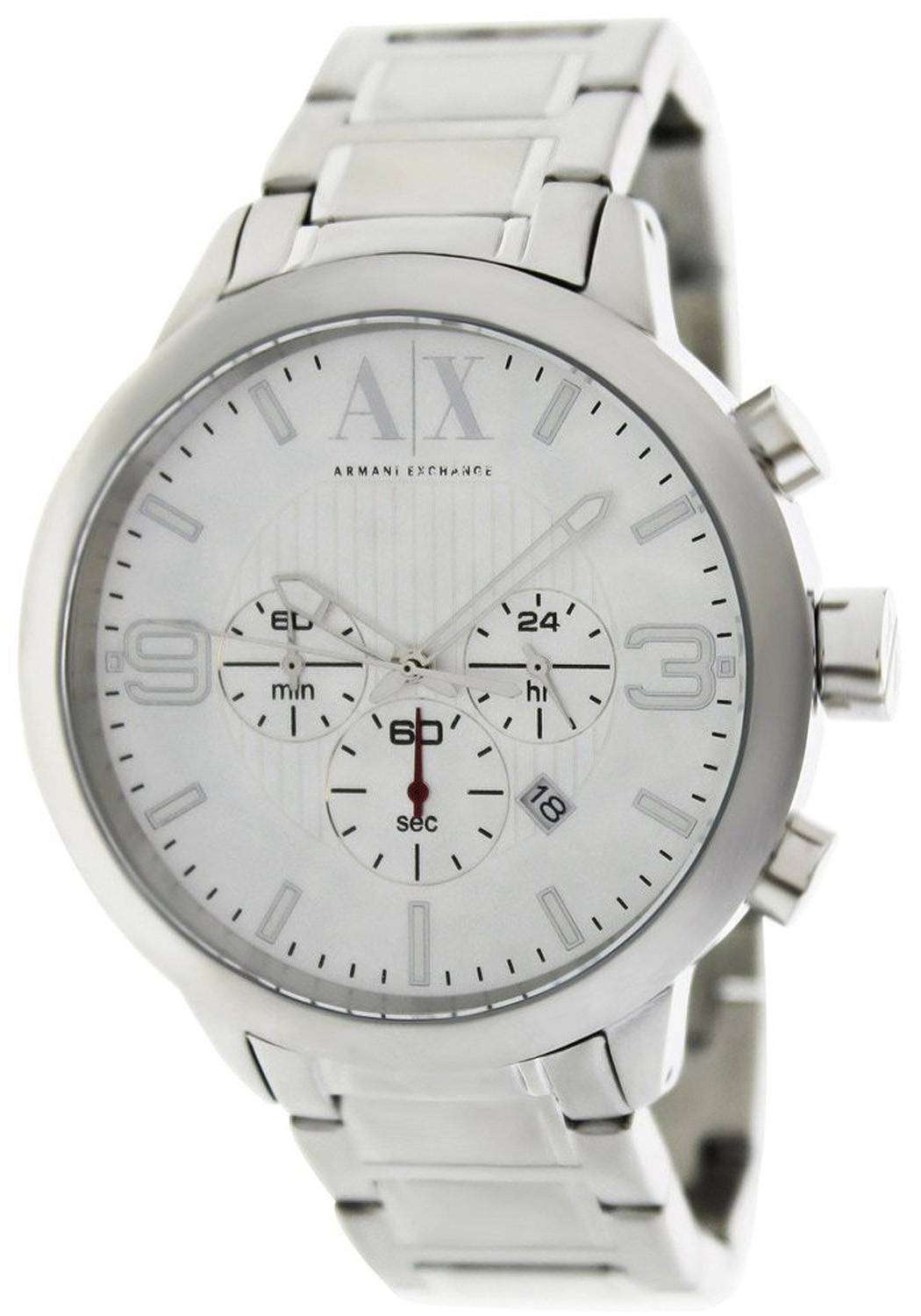 Armani Exchange Chronograph Silver Dial AX1278 Mens Watch ...