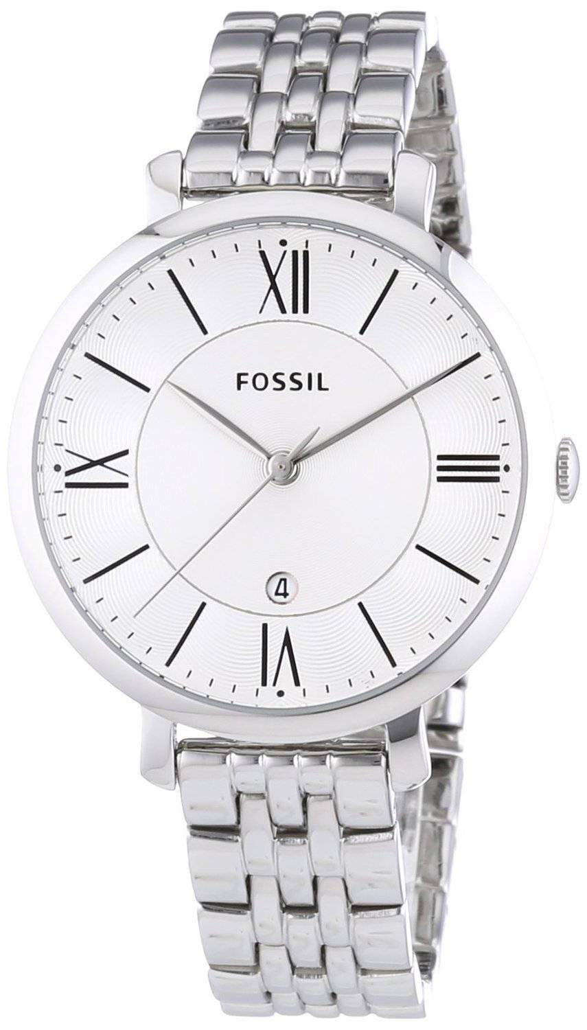 Fossil Jacqueline Silver Dial Stainless Steel ES3433 Womens Watch ...