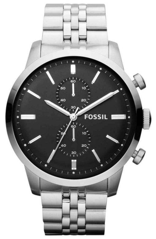 Fossil Townsman Chronograph Black Dial Stainless Steel FS4784 Mens Watch