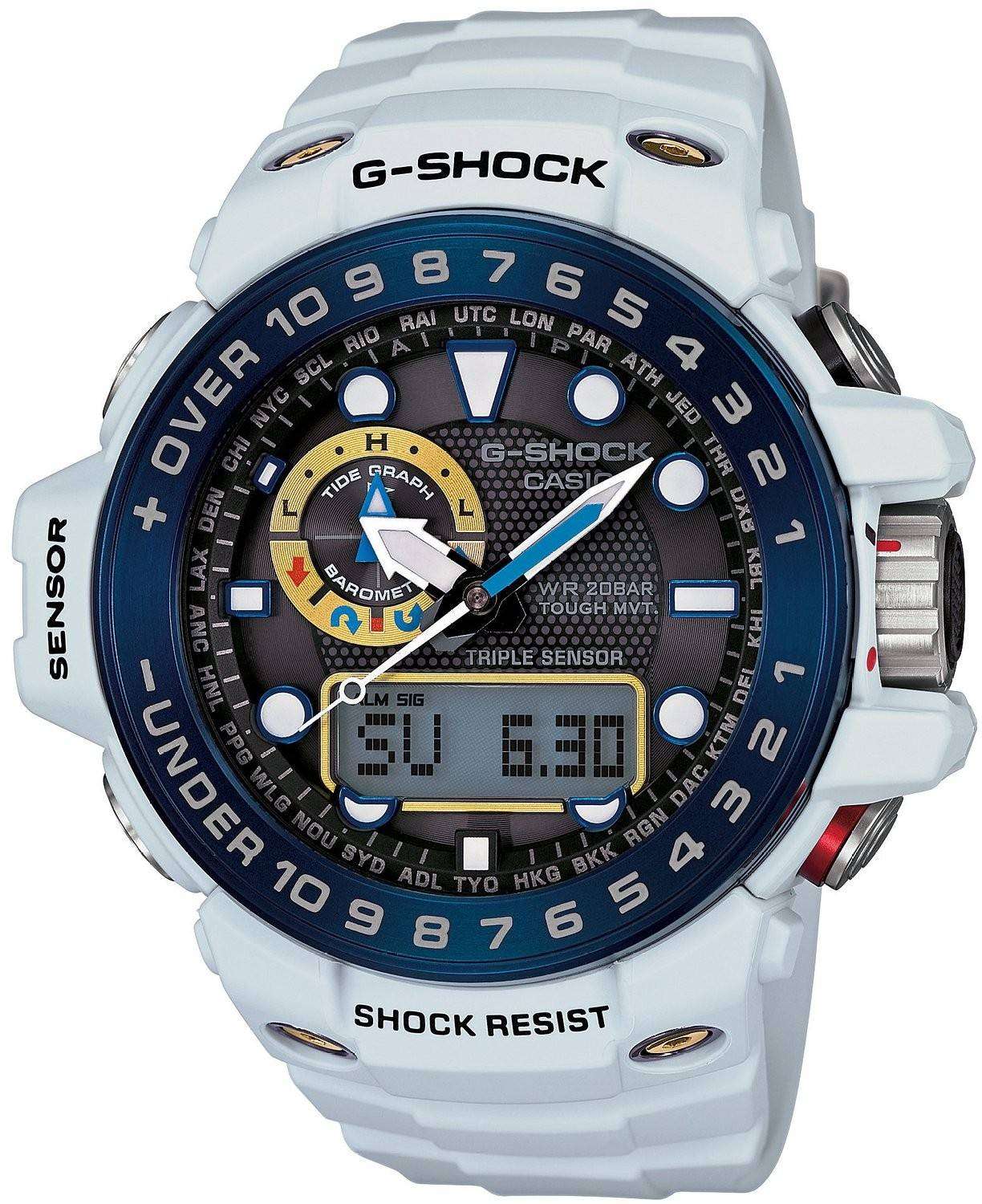 Casio GULFMASTER G-Shock Atomic Analog-Digital 200M GWN-1000E-8A Mens