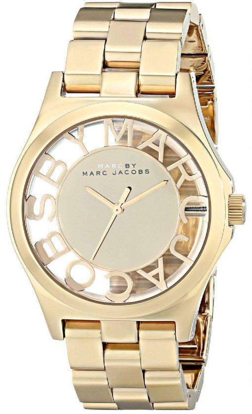 Marc By Marc Jacobs Henry Skeleton Gold Tone Dial MBM3206 Womens Watch