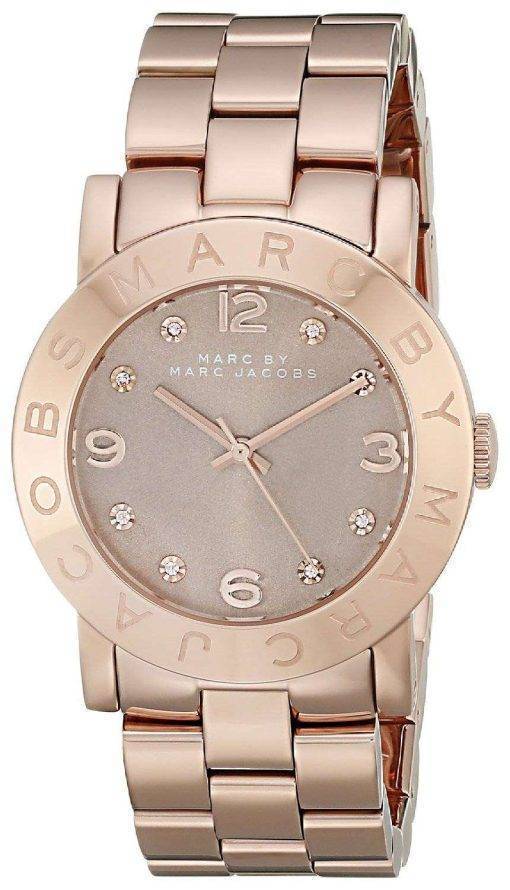 Marc By Marc Jacobs Amy Dexter Wheat Dial Rose Gold-Tone MBM3221 Womens Watch