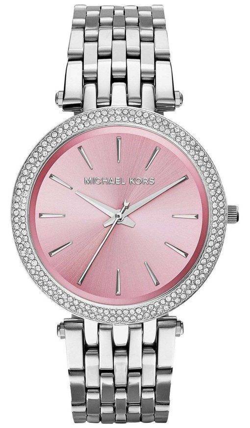 Michael Kors Darci Pink Dial Crystals MK3352 Womens Watch
