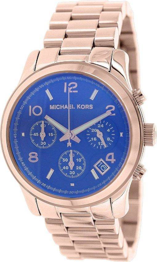 Michael Kors Runway Chronograph Navy Blue Dial MK5940 Womens Watch