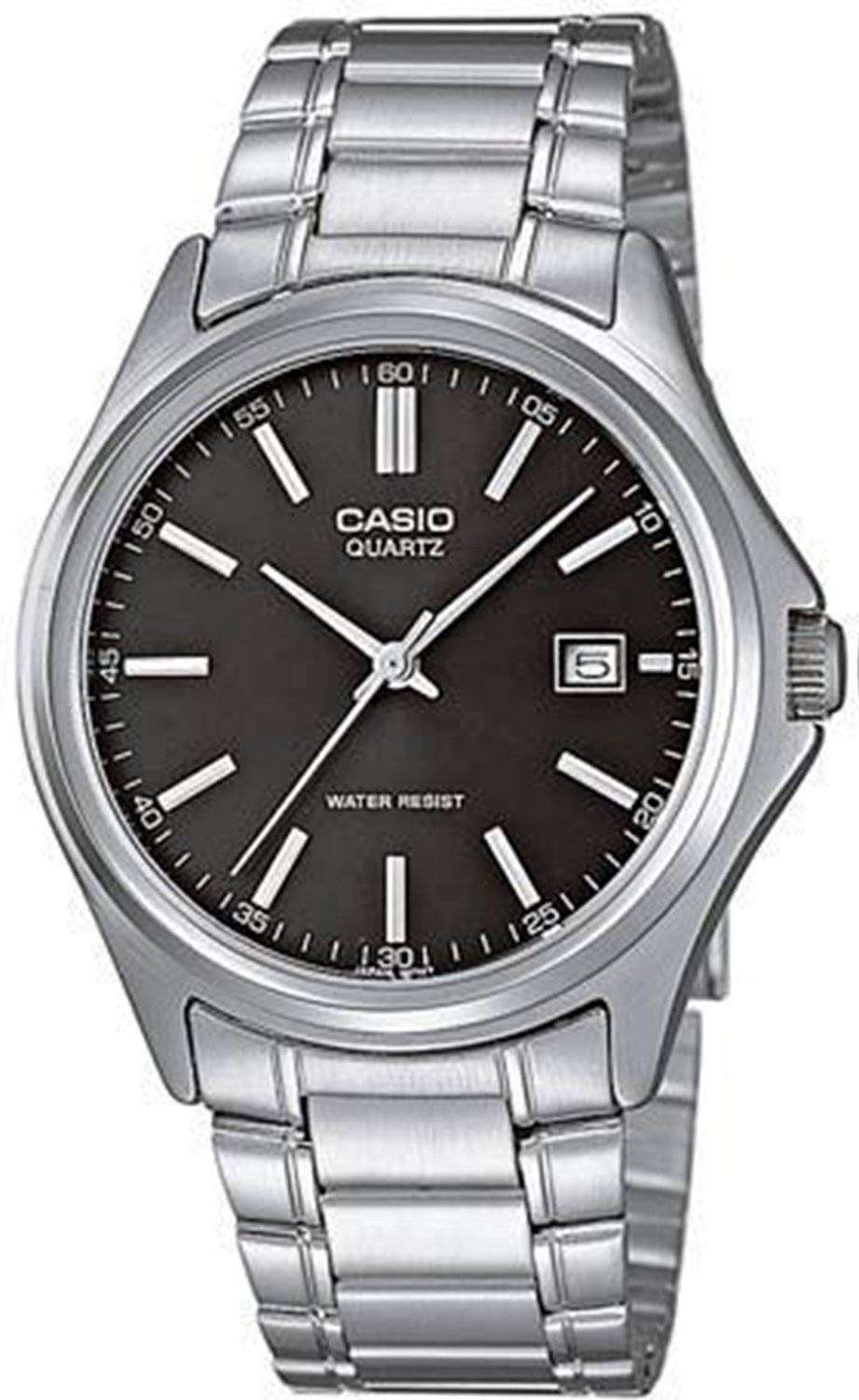 Casio Quartz Analog Stainless Steel Black Dial MTP-1183A-1ADF MTP-1183A Casio Analog Stainless Steel Watch