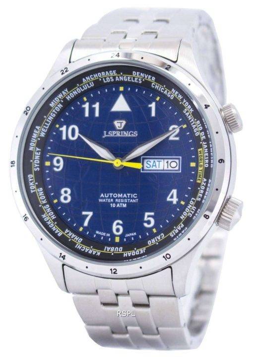J.Springs by Seiko Sports Automatic World Time Japan Made BEB100 Men's Watch