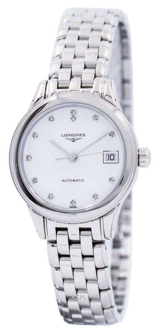 Longines Flagship Automatic Diamond White Dial L4.274.4.27.6 Women's Watch