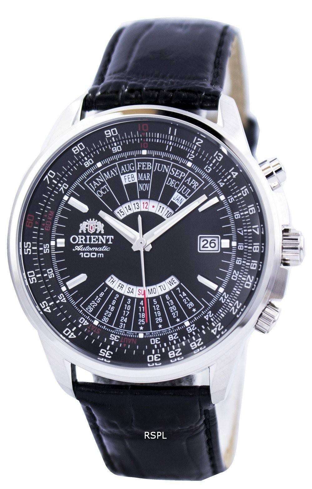 Orient Automatic Multi Year Calendar 100M FEU0700BBH Men's Watch