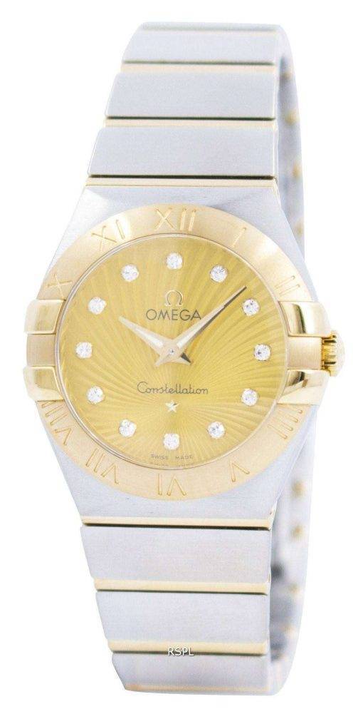 Omega Constellation Quartz Diamond Accent 123.20.27.60.58.001 Womens Watch