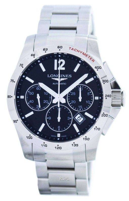 Longines Conquest Automatic Chronograph Tachymeter Scale L2.743.4.56.6 Mens Watch