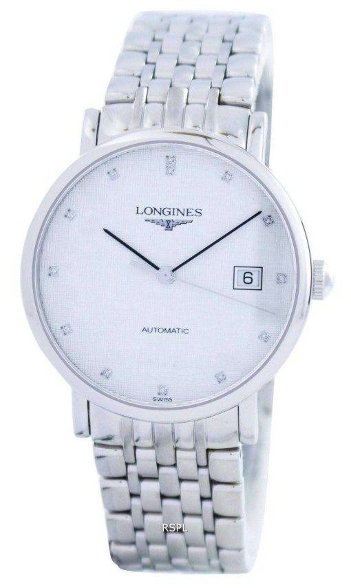 Longines Elegant Collection Automatic Diamond Accent L4.810.4.77.6 Mens Watch