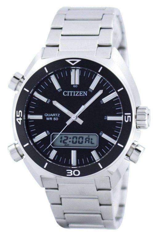 Citizen Quartz Alarm Chronograph Analog Digital JM5460-51E Mens Watch