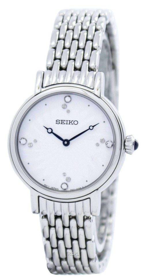 Seiko Quartz Swarovski Crystals SFQ805 SFQ805P1 SFQ805P Women's Watch