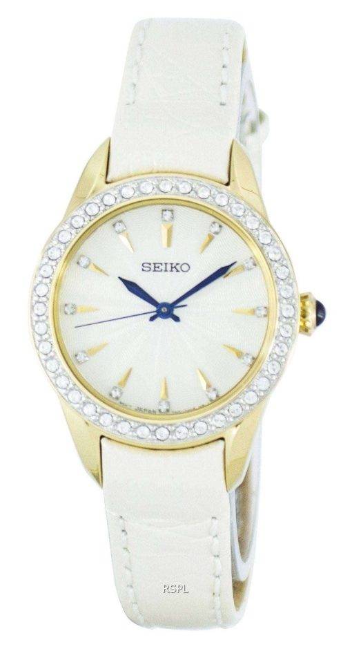 Seiko Quartz Swarovski Crystals SRZ386P2 Women's Watch