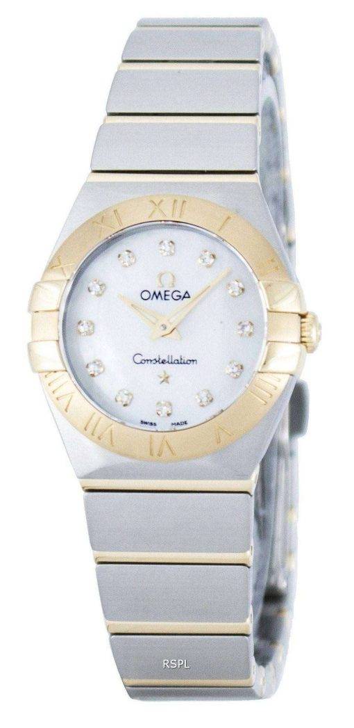 Omega Constellation Quartz Diamond Accent Power Reserve 123.20.24.60.55.002 Women's Watch