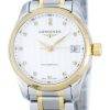 Longines Master Collection Automatic Power Reserve Diamond Accent L2.128.5.77.7 Women's Watch