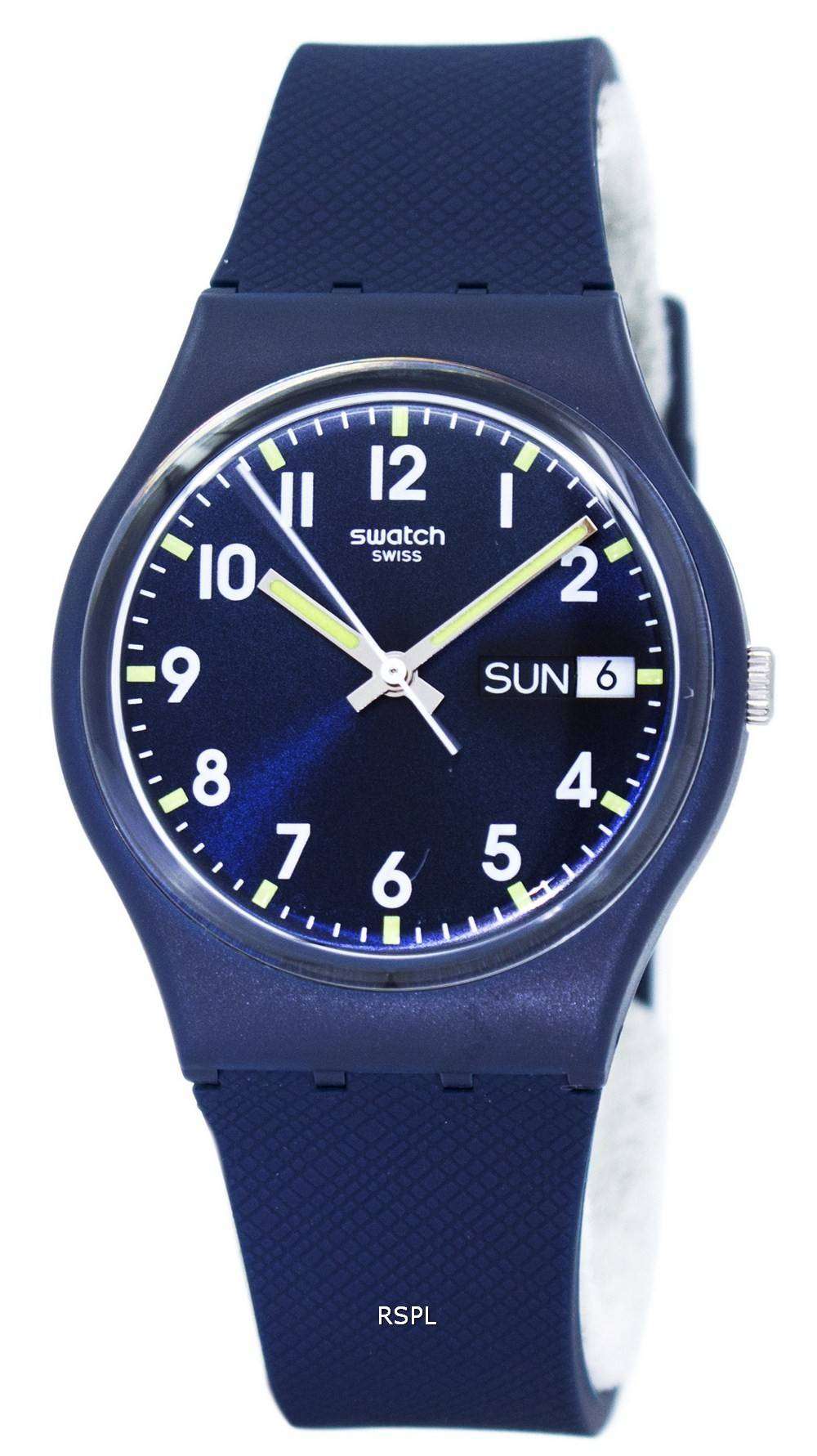 Swatch Originals Sir Blue Quartz GN718 Unisex Watch - DownUnderWatches