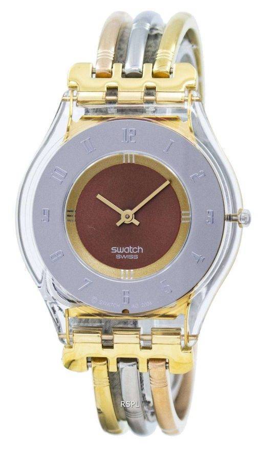 Swatch Skin Tri Gold Quartz SFK240A Women's Watch