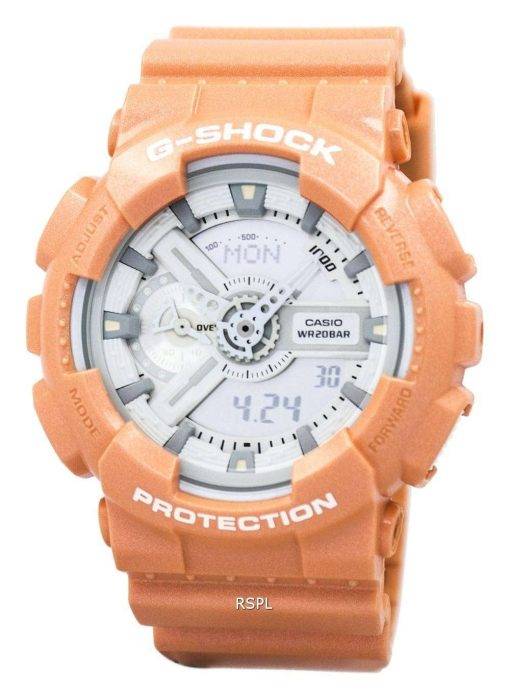 Casio G-Shock Orange Analog Digital GA-110SG-4A Mens Watch