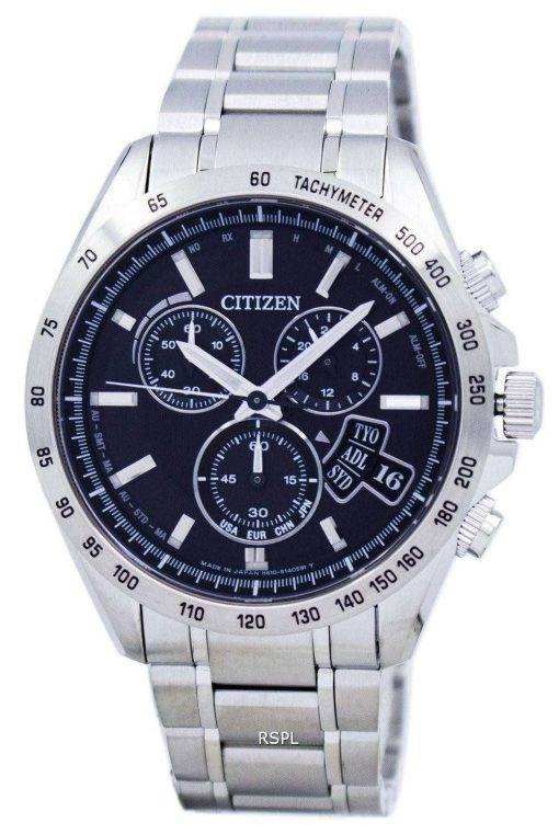 Citizen Direct Flight Eco-Drive Chronograph World Time Japan Made BY0130-51E Men's Watch