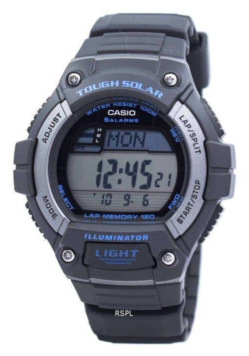 Casio Illuminator Tough Solar Lap Memory Alarm Digital W-S220-8AV Men's Watch