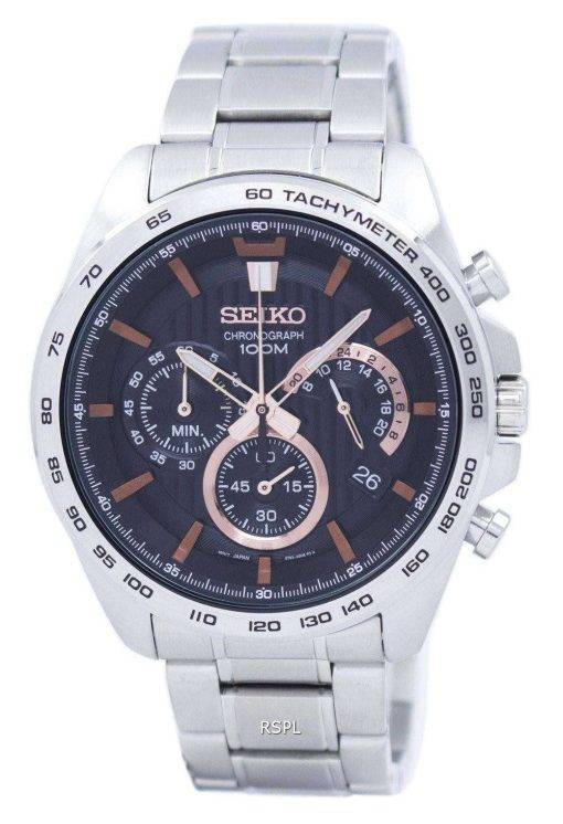 Seiko Chronograph Quartz Tachymeter SSB307 SSB307P1 SSB307P Men's Watch