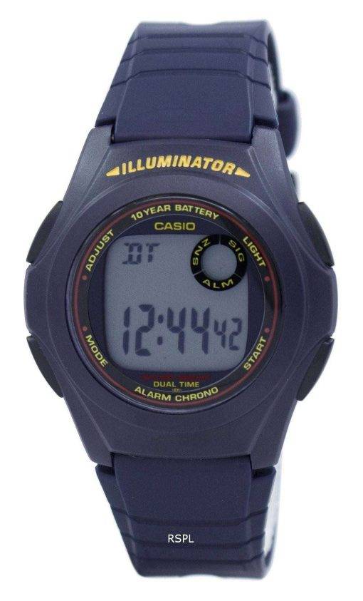 Casio Illuminator Dual Time Alarm Chrono F-200W-2ASDF F200W-2ASDF Men's Watch
