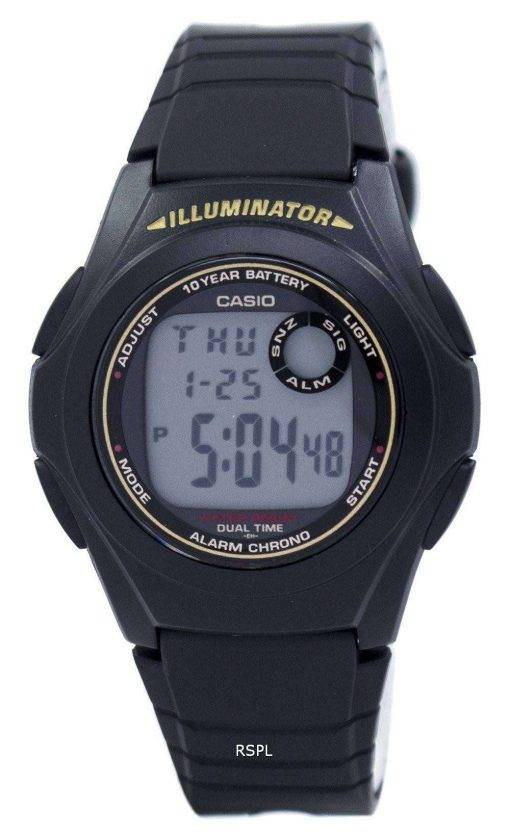 Casio Illuminator Dual Time Alarm Chrono F-200W-9ASDF F200W-9ASDF Men's Watch