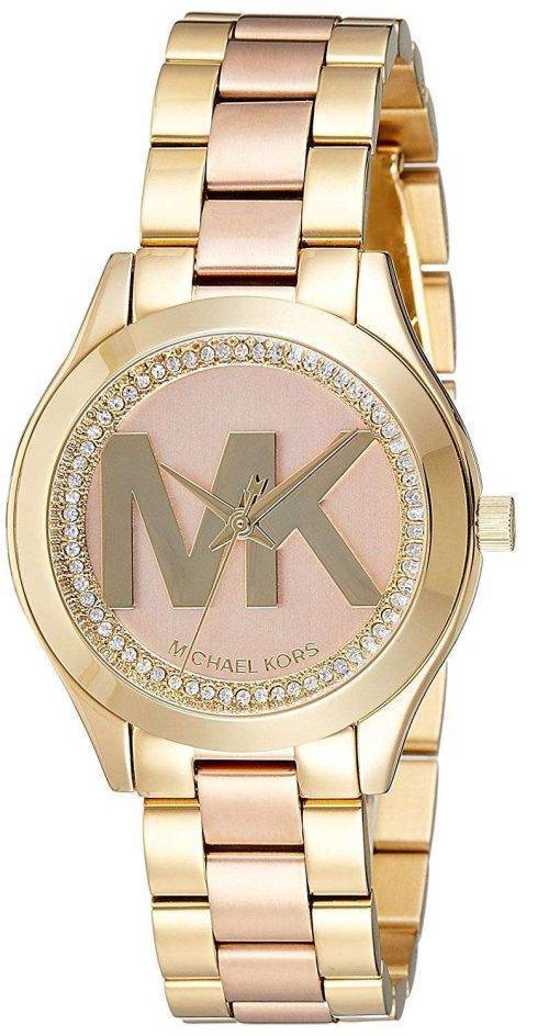Michael Kors Mini Slim Runway Quartz Diamond Accent MK3650 Women's Watch