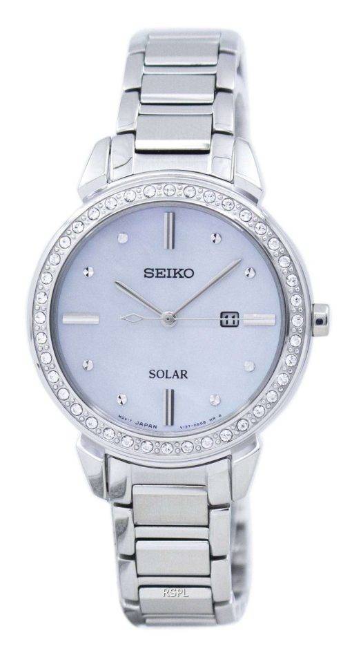 Seiko Solar Diamond Accent SUT327 SUT327P1 SUT327P Women's Watch