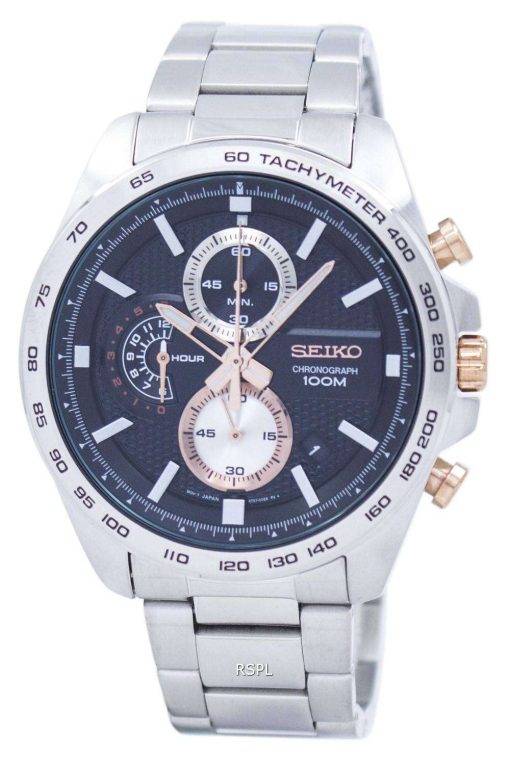 Seiko Sports Chronograph Tachymeter Quartz SSB281 SSB281P1 SSB281P Men's Watch