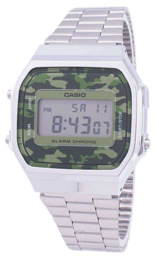 Casio Retro Digital Camouflage Alarm Chrono A168WEC-3EF Unisex Watch