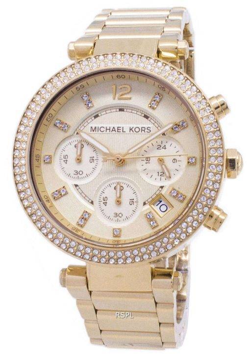 Michael Kors Parker Glitz Chronograph Crystals MK5354 Womens Watch