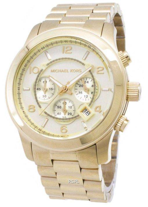 Michael Kors Gold-Tone Runway MK8077 Unisex Watch