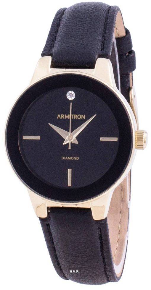 Armitron 755410BKGPBK Quartz Diamond Accents Women's Watch