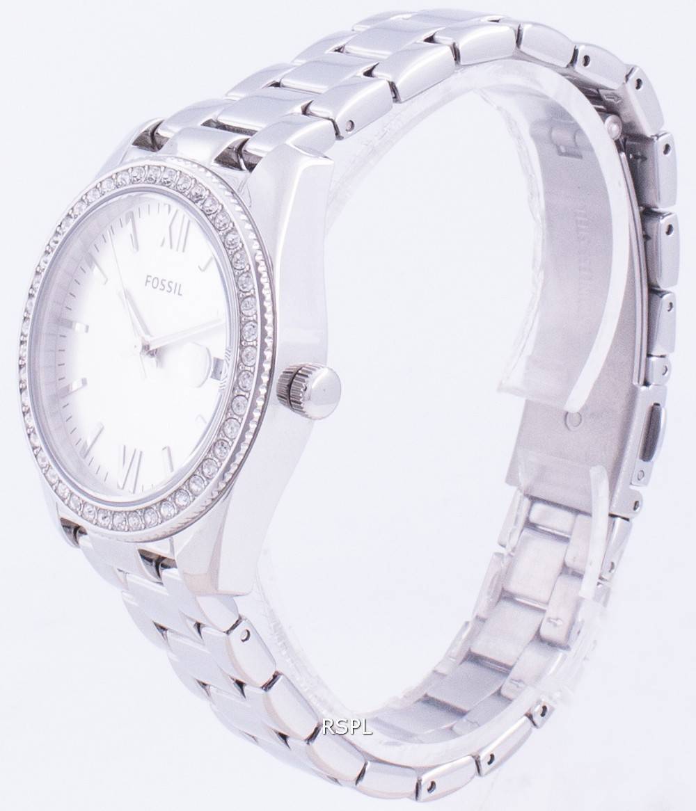 Fossil Scarlette ES4317 Quartz Diamond Accents Women's Watch ...
