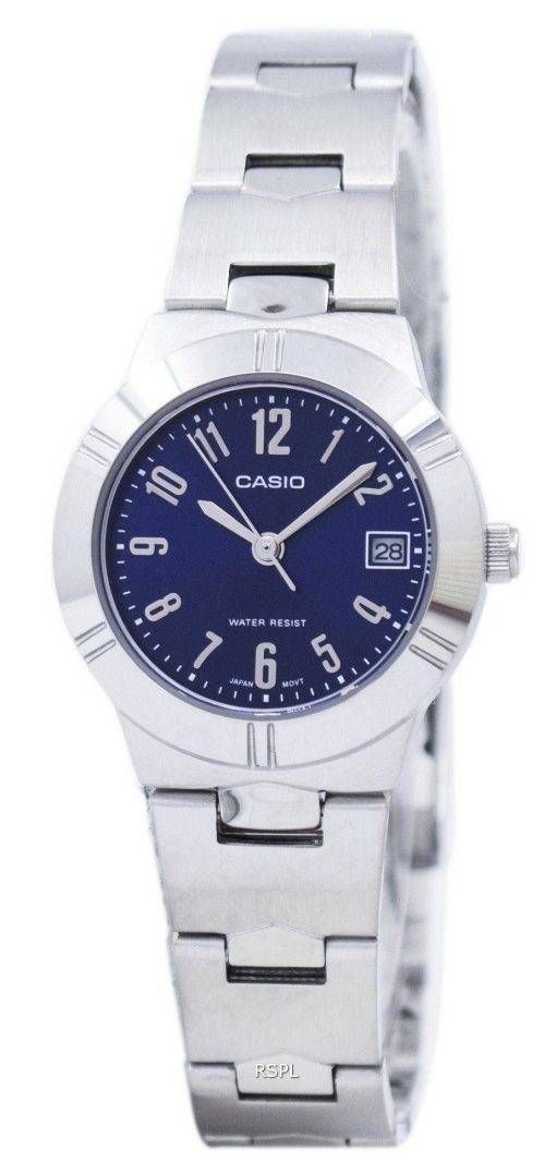 Casio Analog Quartz Blue Dial LTP-1241D-2A2DF LTP-1241D-2A2 Women's Watch