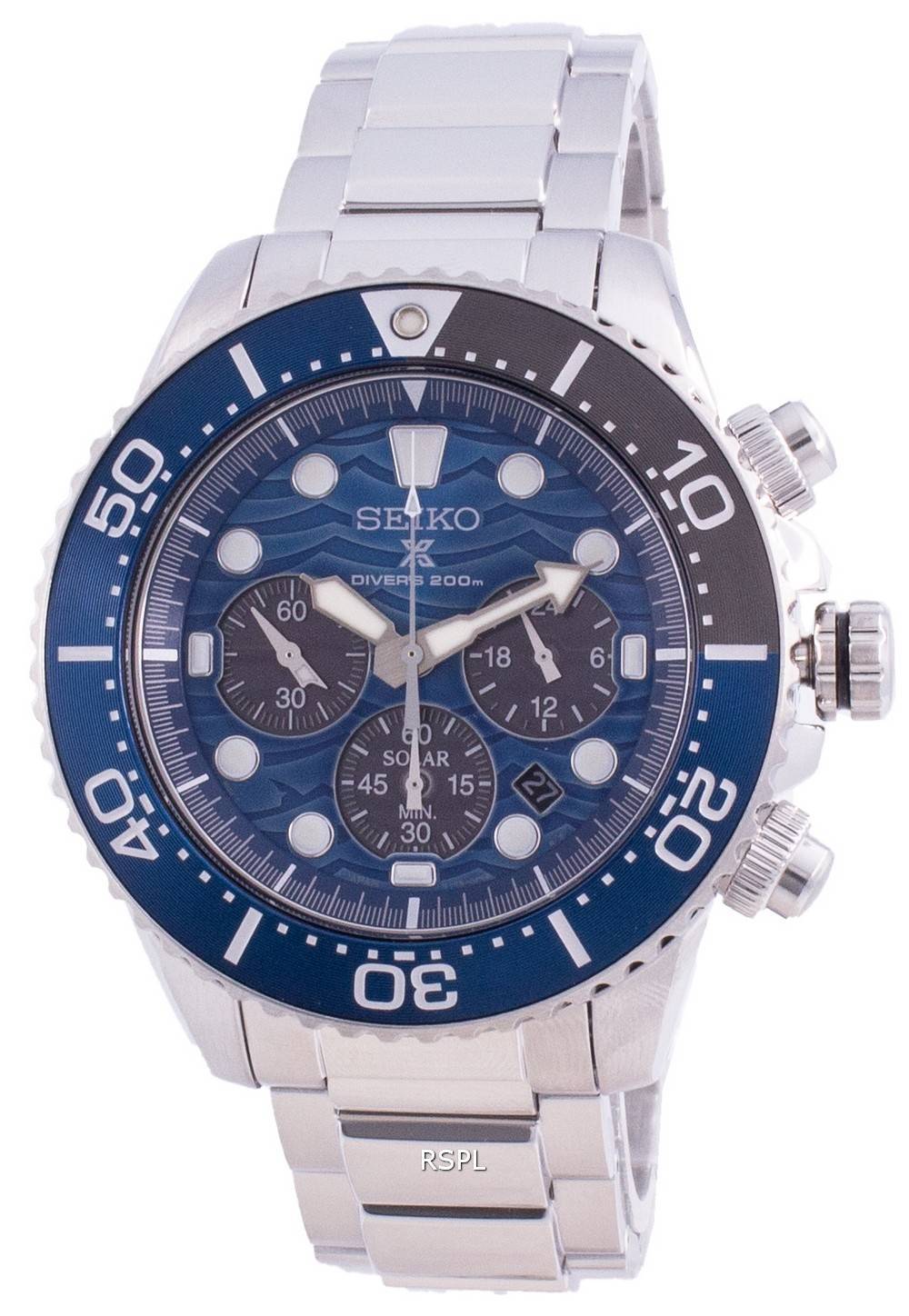Seiko Prospex Diver's Save The Ocean SSC741 SSC741P1 SSC741P Solar  Chronograph Special Edition 200M Men's Watch - DownUnderWatches