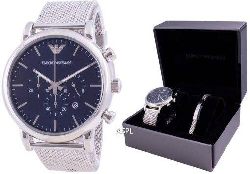 Emporio Armani Luigi Chronograph Quartz AR80038 With Gift Set Mens Watch