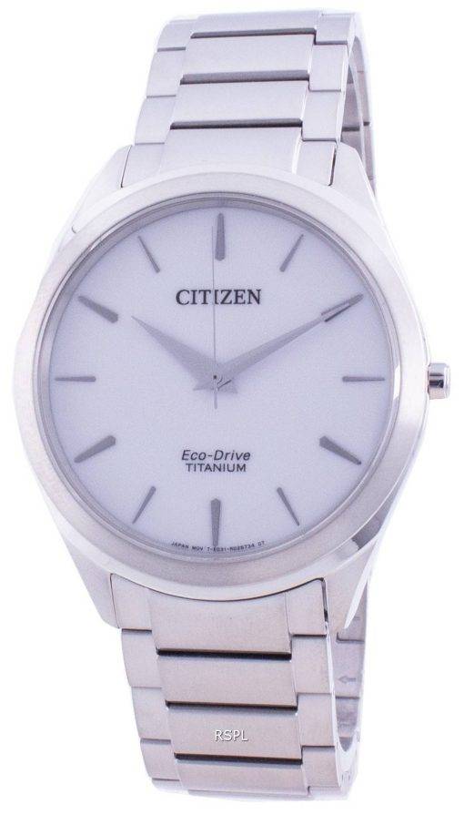 Citizen White Dial Titanium Bracelet Eco-Drive BJ6520-82A Men's Watch