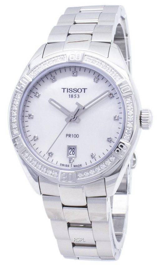 Tissot T-Classic PR 100 Lady Sport T101.910.61.116.00 T1019106111600 Diamond Accents Quartz Womens Watch