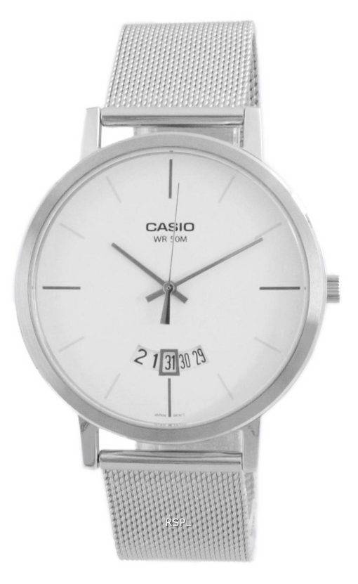 Casio Classic Analog Stainless Steel Mesh Quartz MTP-B100M-7E MTPB100M-7E Men's Watch