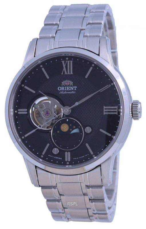 Orient Classic Sun  Moon Open Heart Automatic RA-AS0008B10B Mens Watch